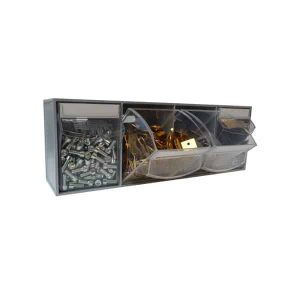 Van Storage Tilt Bin 4 Grey & Locking Bar