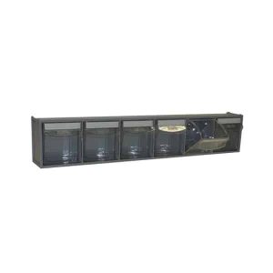 Van Storage Tilt Bin 6 Grey & Locking Bar