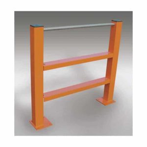 Twin Channel Barriers With A Pedestrian Handrail
