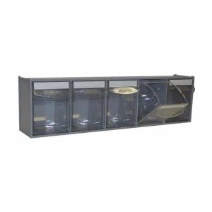 Van Storage Tilt Bin 5 Grey & Locking Bar
